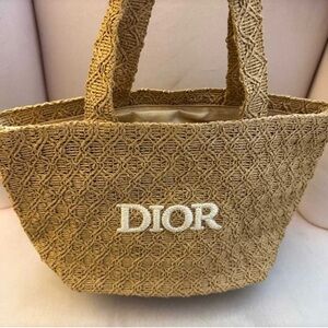 Dior Tan Textured Handbag